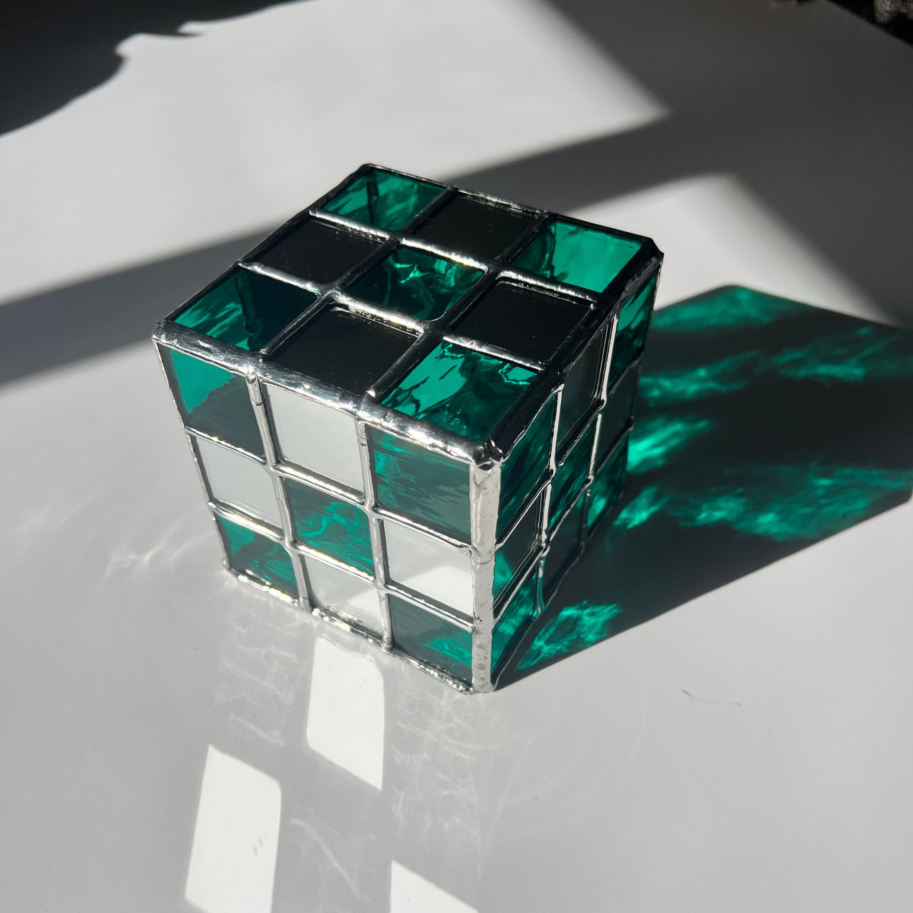 Rubix Cube - Mirror/Teal