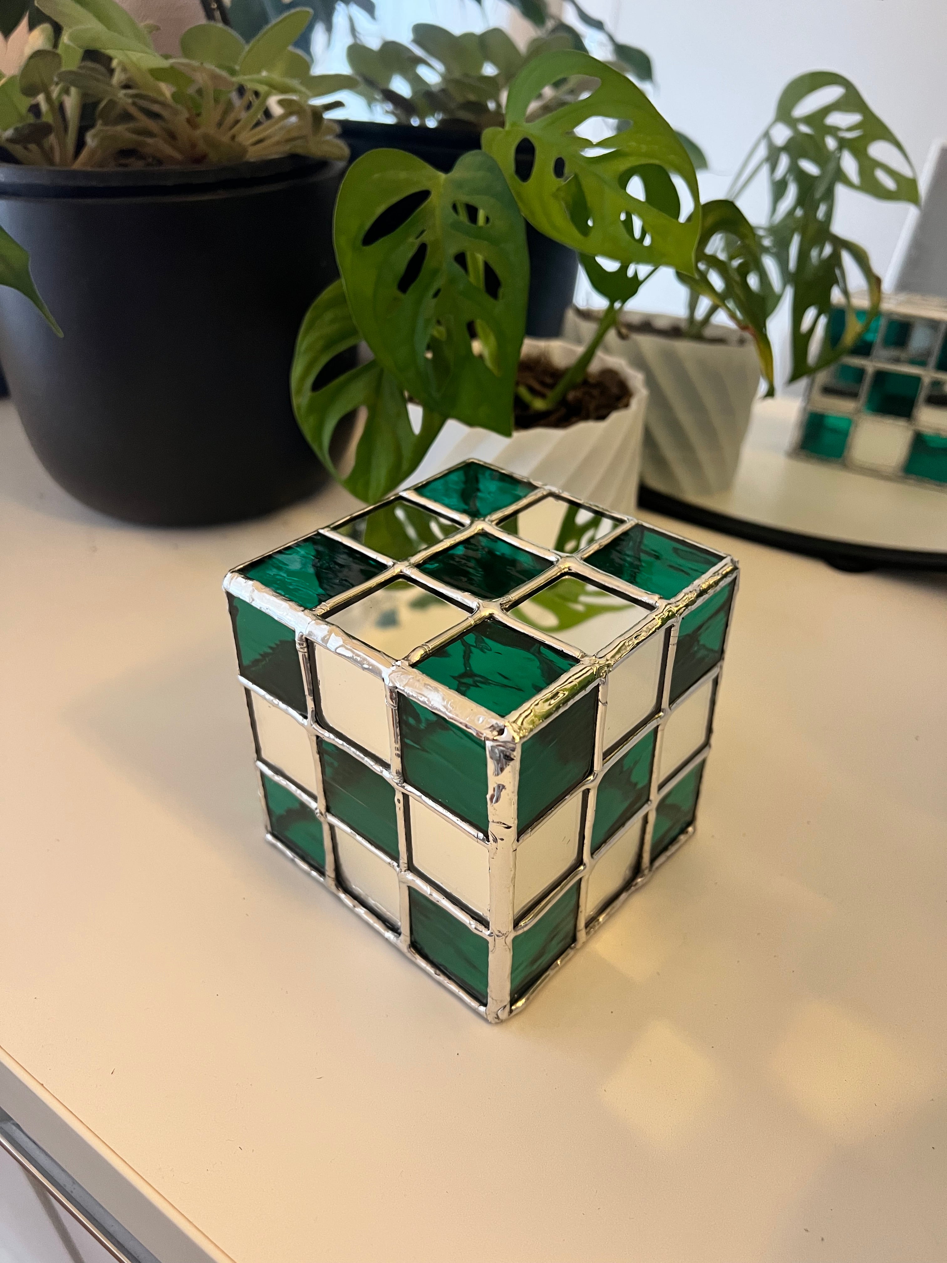 Rubix Cube - Mirror/Teal