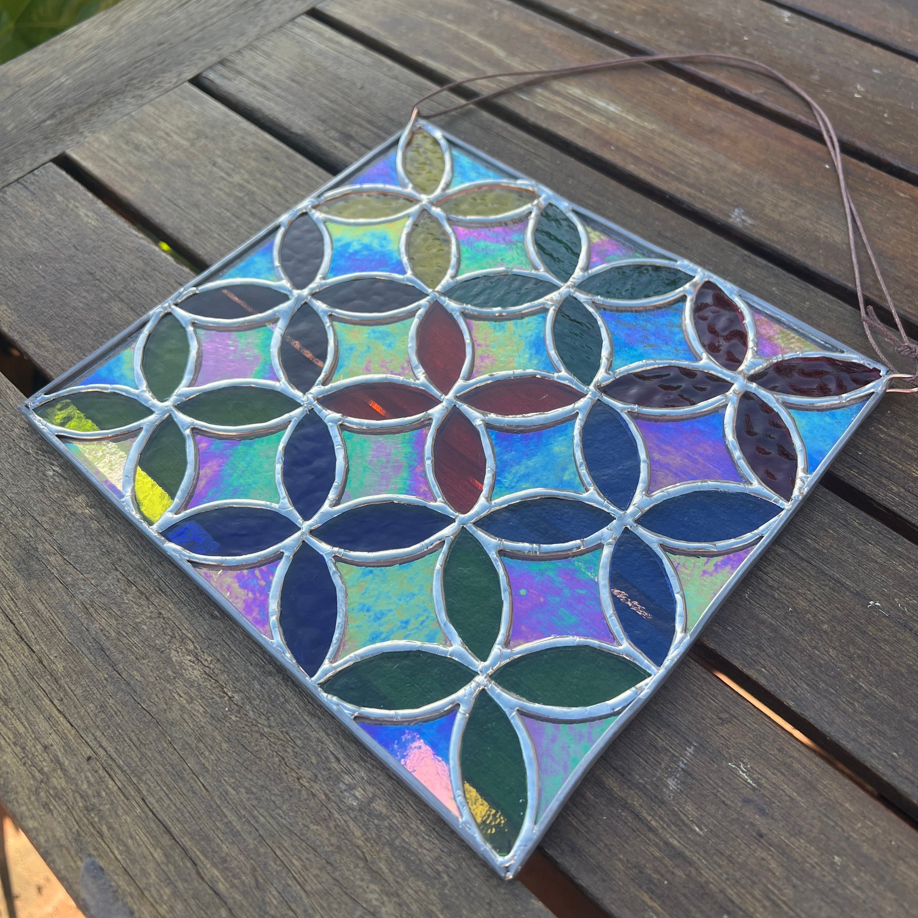 Geometric Flower Panel