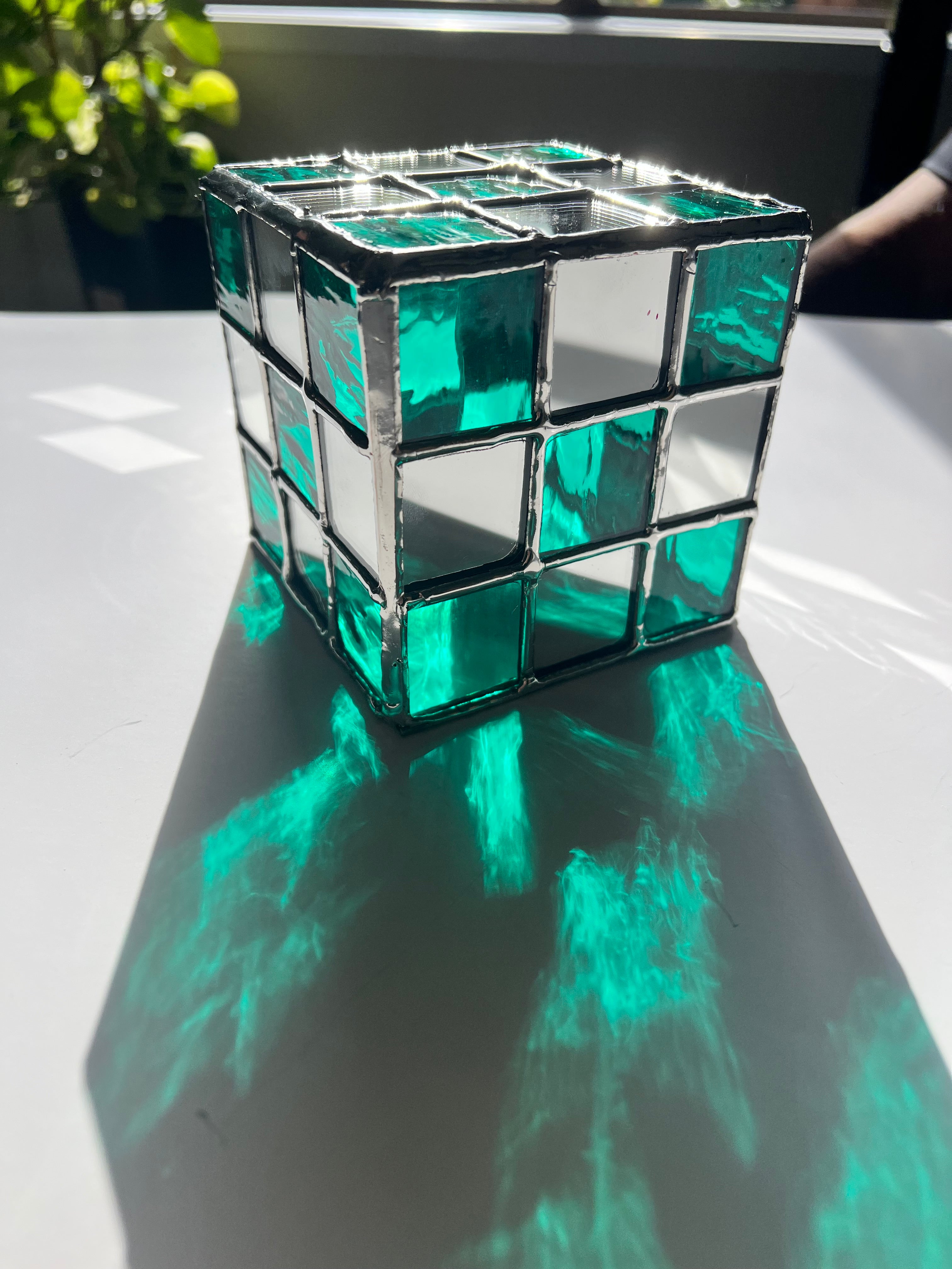Rubix Cube - Mirror/Teal