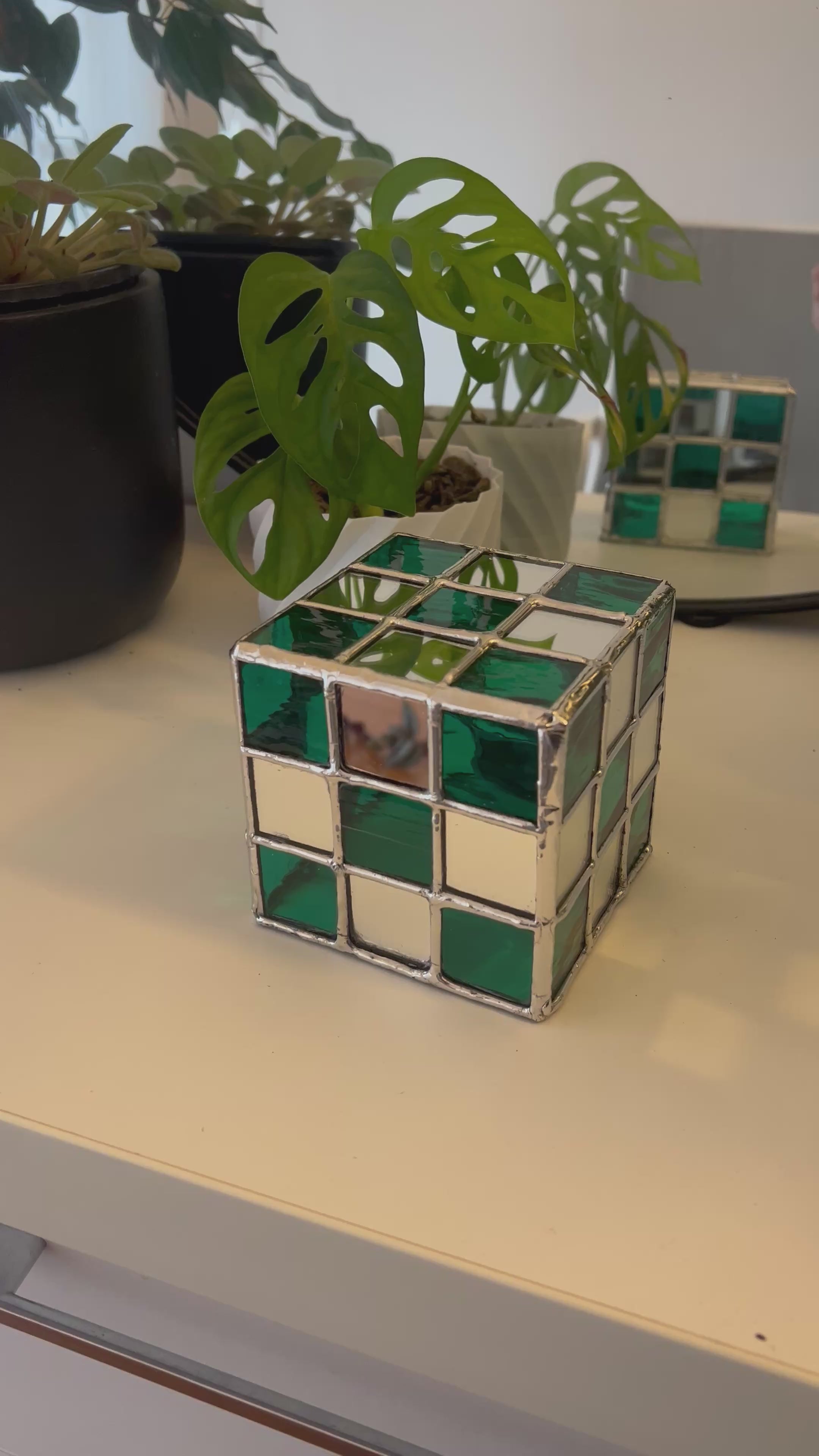 Rubix Cube - Mirror/Teal